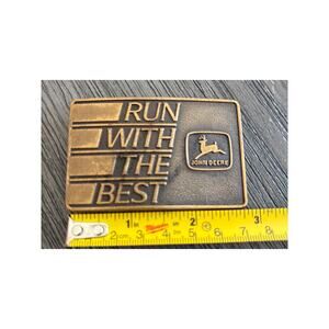 Vintage 1988 John Deere "Run With The Best" Special Edition Belt Buckle